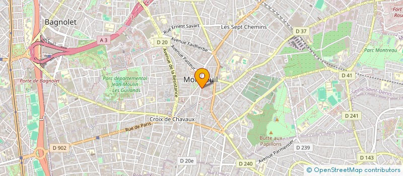 localisation de l'entreprise MADAME CECILE DALLANCON  PANTIN