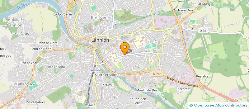 localisation de l'entreprise MADAME CECILE DANIEL  LANNION