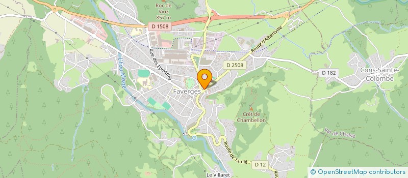 localisation de l'entreprise MADAME CECILE DARCY à FAVERGES-SEYTHENEX