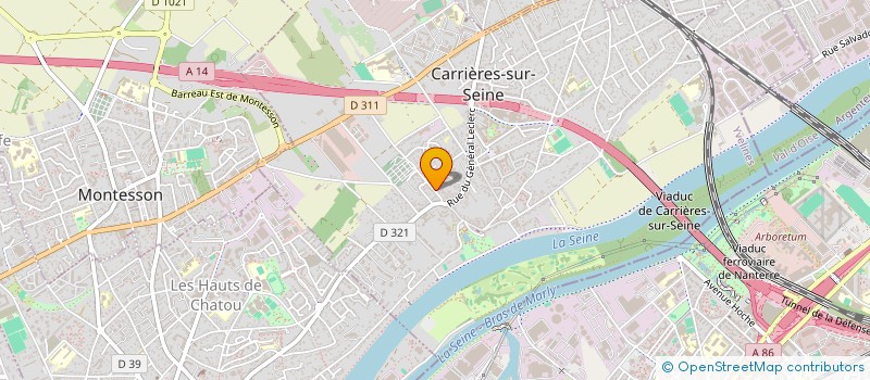 localisation de l'entreprise MADAME CECILE DAVID à CARRIERES-SUR-SEINE