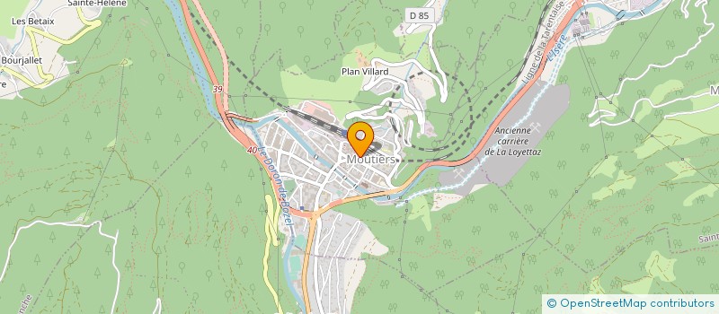 localisation de l'entreprise MADAME CECILE DE BORTOLI  MOUTIERS