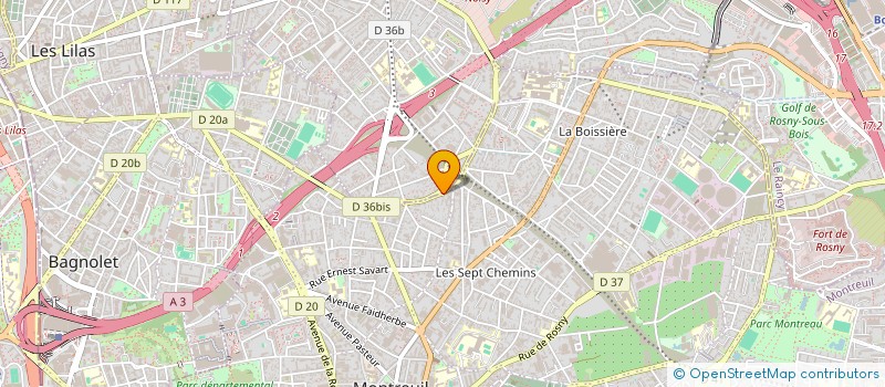 localisation de l'entreprise MADAME CECILE DE HOSSON à MONTREUIL