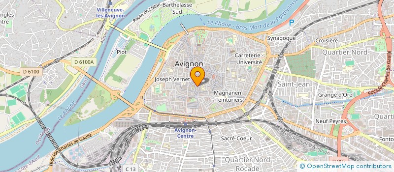 localisation de l'entreprise MADAME CECILE DE KERGORLAY  AVIGNON