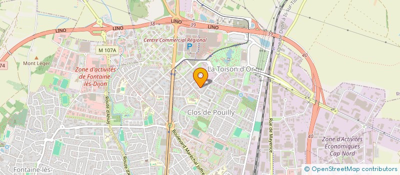 localisation de l'entreprise MADAME CECILE DECHELOTTE à DIJON