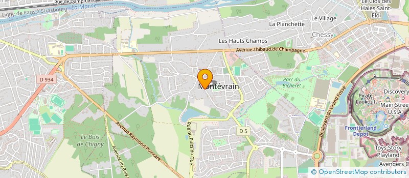 localisation de l'entreprise MADAME CECILE DECOOL  MONTEVRAIN