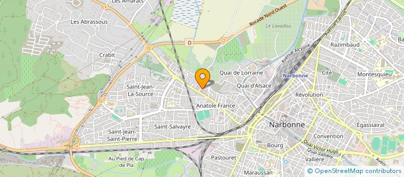 localisation de l'entreprise MADAME CECILE DECOURT  NARBONNE