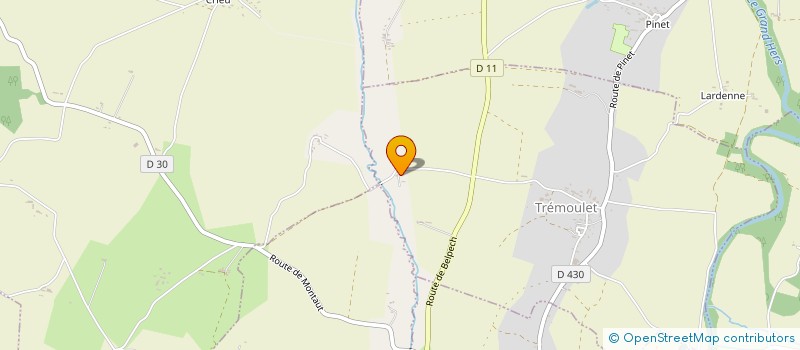 localisation de l'entreprise MADAME CECILE DEDIEU  TREMOULET