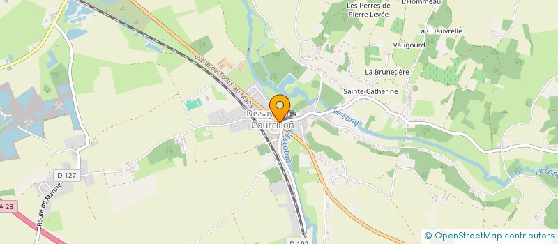 localisation de l'entreprise MADAME CECILE DEGENNE  DISSAY-SOUS-COURCILLON