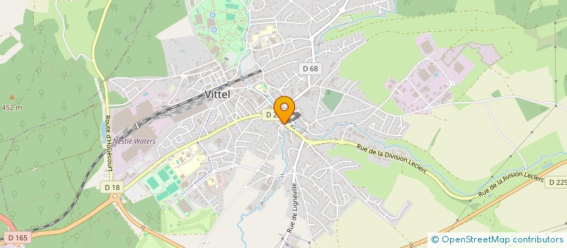 localisation de l'entreprise MADAME CECILE DEGLAIRE  VITTEL