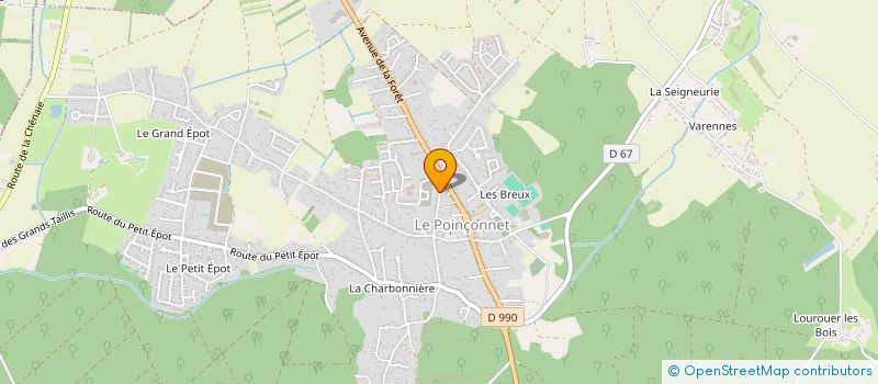 localisation de l'entreprise MADAME CECILE DEGROLARD à LE POINCONNET