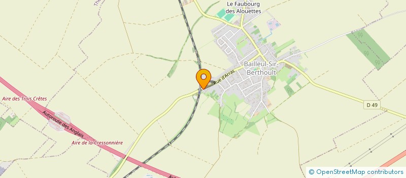 localisation de l'entreprise MADAME CECILE DEHAFFREINGUE  BAILLEUL-SIR-BERTHOULT