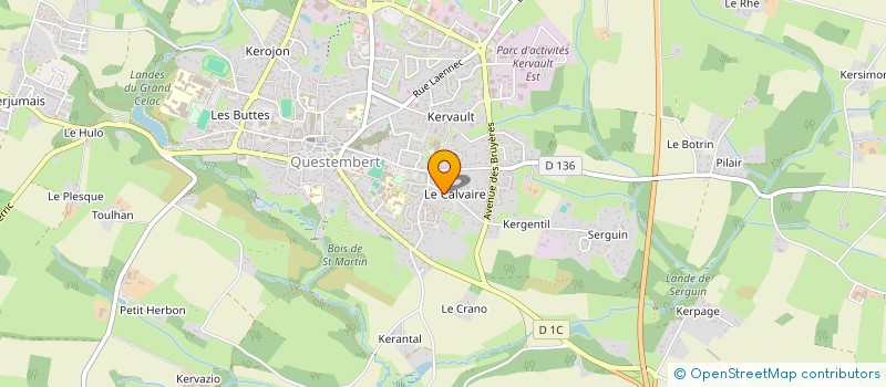 localisation de l'entreprise MADAME CECILE DELAPIERRE  QUESTEMBERT