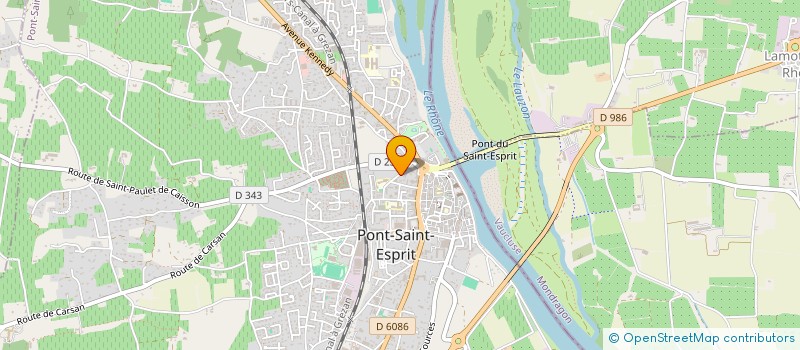 localisation de l'entreprise MADAME CECILE DELARQUE  PONT-SAINT-ESPRIT