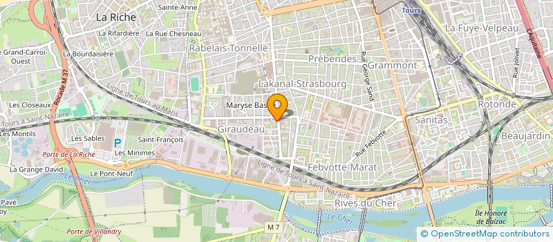 localisation de l'entreprise MADAME CECILE DELAVIE  TOURS