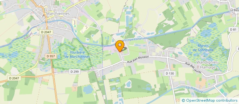 localisation de l'entreprise MADAME CECILE DELCAMBRE  WANDIGNIES-HAMAGE