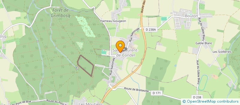 localisation de l'entreprise MADAME CECILE DELGORGE  SAINT-LAURENT-DE-CONDEL