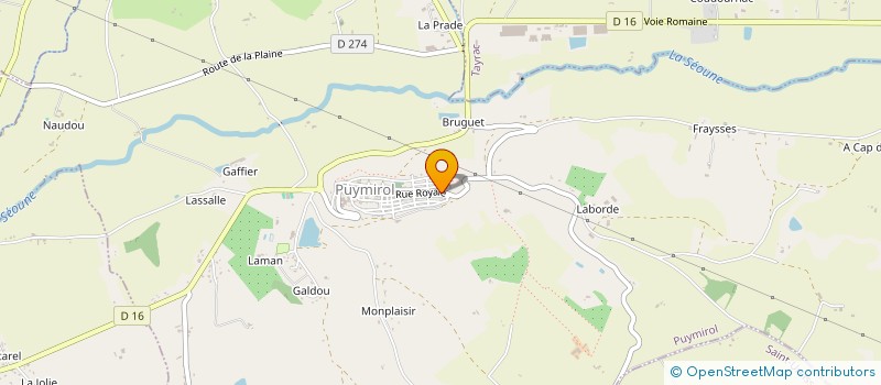 localisation de l'entreprise MADAME CECILE DELMARRE  PUYMIROL