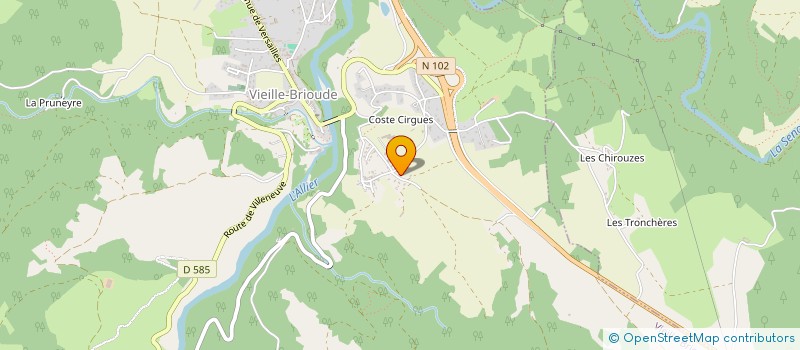 localisation de l'entreprise MADAME CECILE DELORME  VIEILLE-BRIOUDE