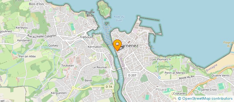 localisation de l'entreprise MADAME CECILE DELPEYROUX  DOUARNENEZ