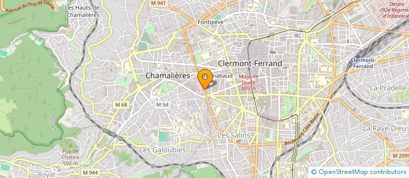 localisation de l'entreprise MADAME CECILE DELPIT  CLERMONT-FERRAND