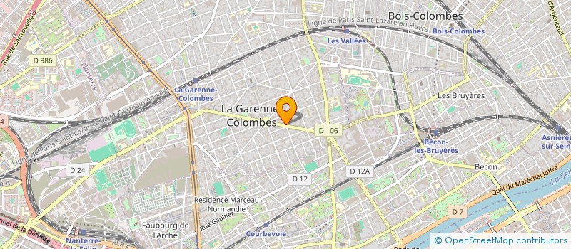 localisation de l'entreprise MADAME CECILE DELPRAT à LA GARENNE-COLOMBES