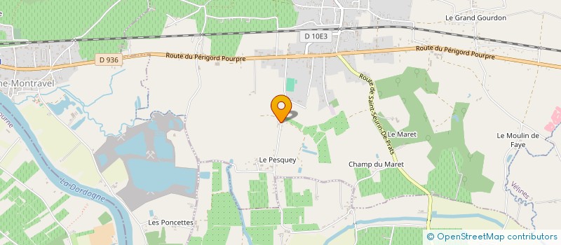 localisation de l'entreprise MADAME CECILE DELTEIL  MONTCARET