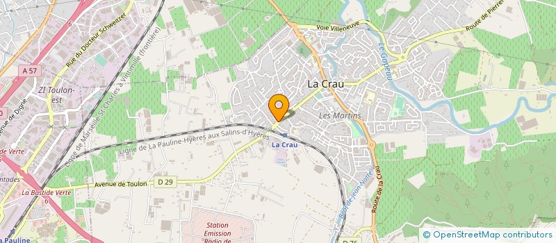 localisation de l'entreprise MADAME CECILE DELUY  LA CRAU