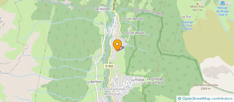 localisation de l'entreprise MADAME CECILE DEMARGNE à LES CONTAMINES-MONTJOIE