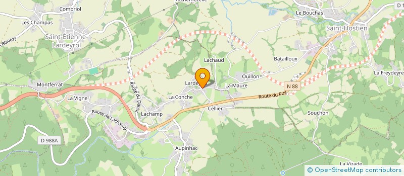 localisation de l'entreprise MADAME CECILE DEMARS  SAINT-PIERRE-EYNAC