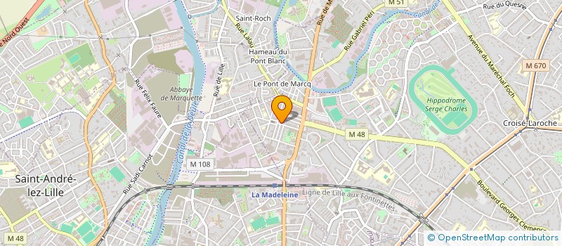localisation de l'entreprise MADAME CECILE DEROUBAIX à MARCQ-EN-BARŒUL