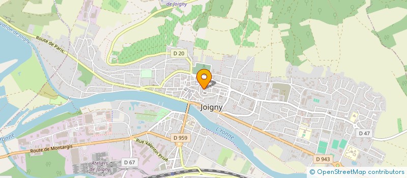 localisation de l'entreprise MADAME CECILE DESBAUDARD  JOIGNY