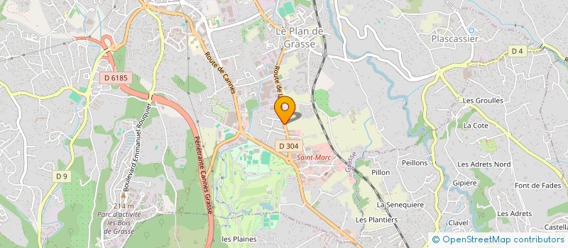 localisation de l'entreprise MADAME CECILE DESCATOIRE  GRASSE