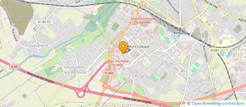 localisation de l'entreprise MADAME CECILE DESCHATRES à BETHUNE