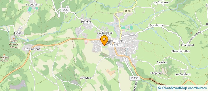 localisation de l'entreprise MADAME CECILE DESMARIS à SAINT-JULIEN-CHAPTEUIL