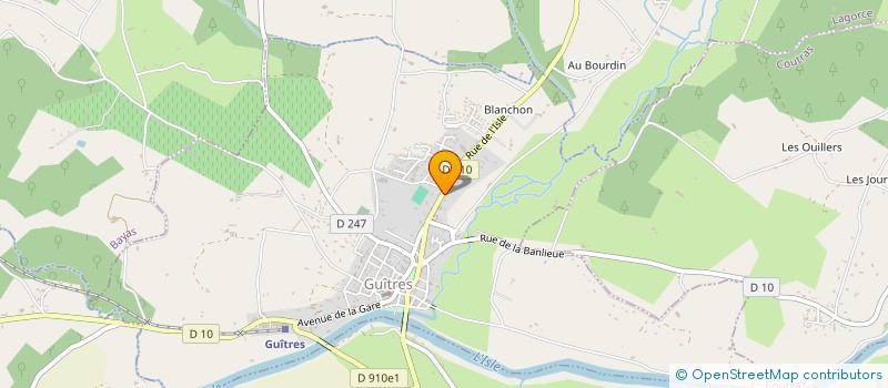 localisation de l'entreprise MADAME CECILE DEVOLZ  GUITRES