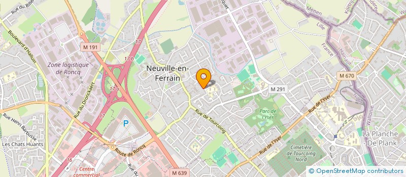 localisation de l'entreprise MADAME CECILE DHALLUIN  TOURCOING