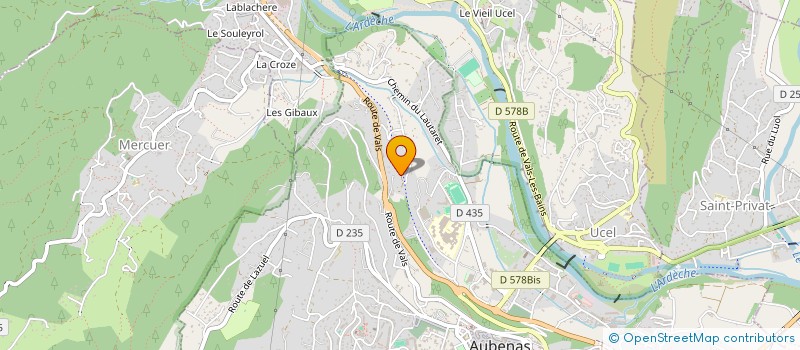 localisation de l'entreprise MADAME CECILE DOINEL  AUBENAS