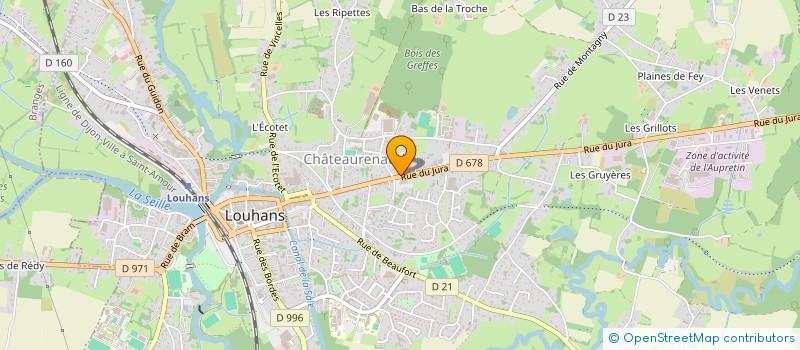 localisation de l'entreprise MADAME CECILE DOURIAUX à LOUHANS