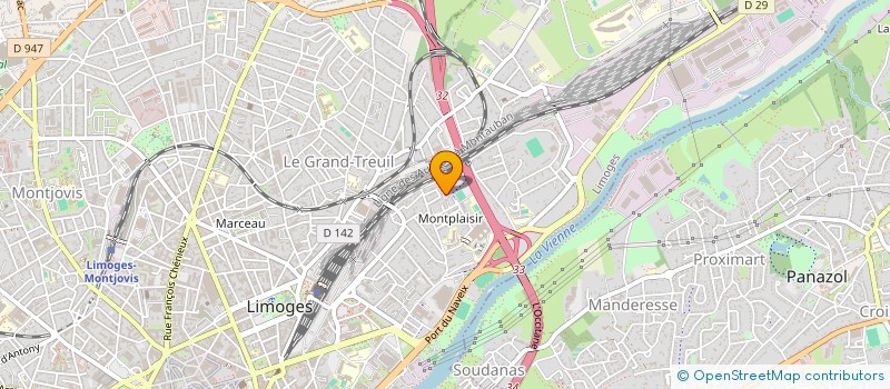 localisation de l'entreprise MADAME CECILE DOUSSET à LIMOGES