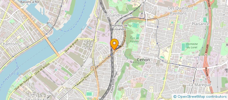 localisation de l'entreprise MADAME CECILE DOUSSET  CENON