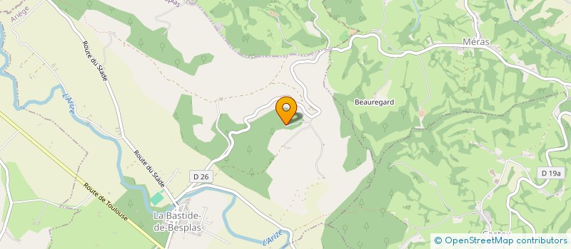 localisation de l'entreprise MADAME CECILE DROUIN à LA BASTIDE-DE-BESPLAS