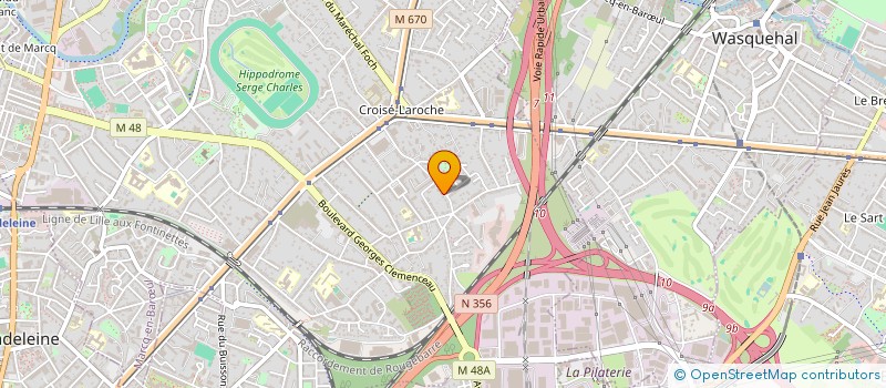 localisation de l'entreprise MADAME CECILE DU MESNILDOT à MARCQ-EN-BARŒUL