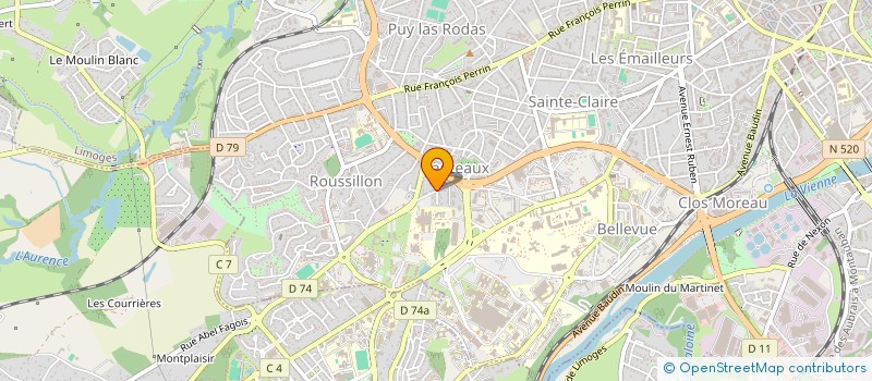 localisation de l'entreprise MADAME CECILE DUBOIS à LIMOGES