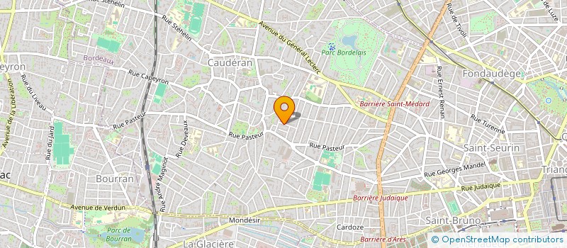 localisation de l'entreprise MADAME CECILE DUBOURDIEU  BORDEAUX