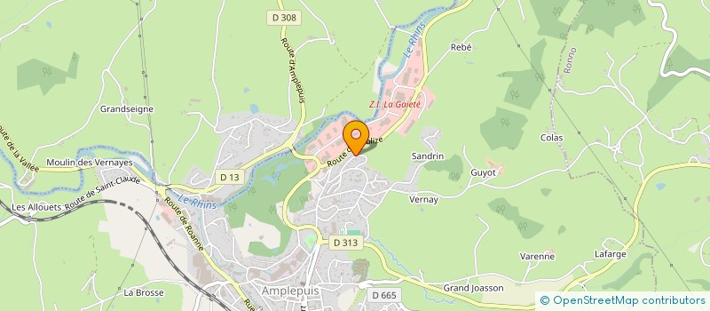 localisation de l'entreprise MADAME CECILE DUBUIS  AMPLEPUIS