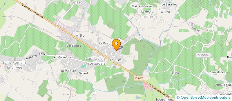 localisation de l'entreprise MADAME CECILE DUCOURNAU  CADILLAC-EN-FRONSADAIS