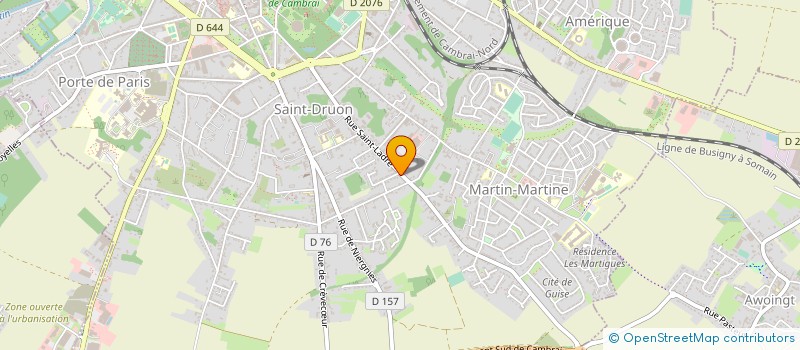 localisation de l'entreprise MADAME CECILE DUFOSSE à CAMBRAI