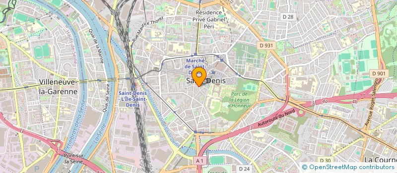 localisation de l'entreprise MADAME CECILE DUFOUR à SAINT-DENIS