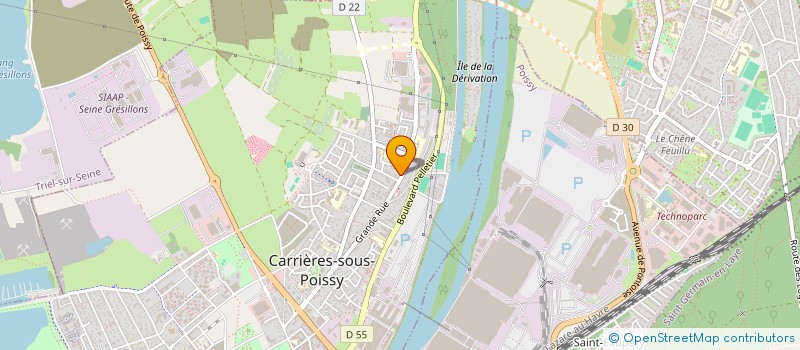 localisation de l'entreprise MADAME CECILE DUFOUR  CARRIERES-SOUS-POISSY