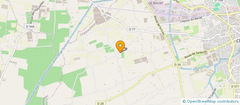 localisation de l'entreprise MADAME CECILE DUPOUX  CHATEAURENARD